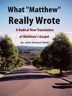 cover image of What "Matthew" Really Wrote